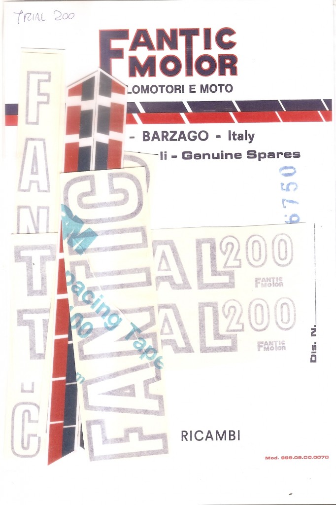 FA37 ADESIVO FANTIC TRIAL 200 FA37 ADESIVO FANTIC TRIAL 200